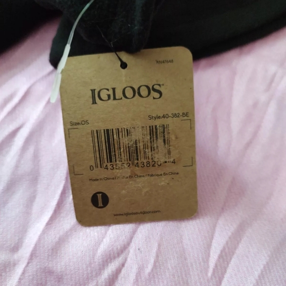 Igloos Outdoor Men’s Black 4-Way Stretch Fleece Neck Warmer One Size NWT - Picture 3 of 6